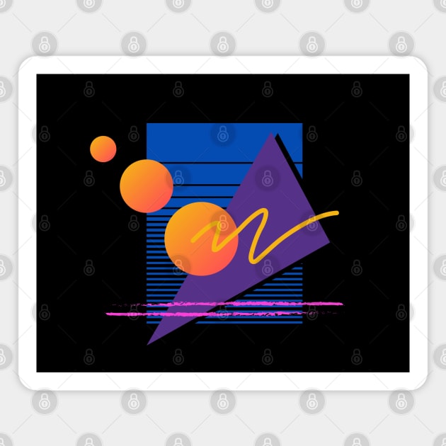 Memphis Pattern 77 / 80s Retro Magnet by Studio Memphis Waves